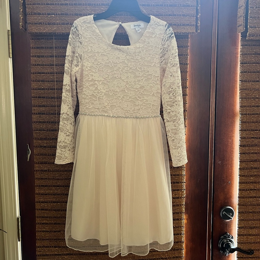 Beautiful Blush Speechless Kids Size 16 Long Sleeve Lined Dress